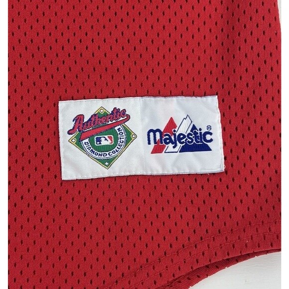 Vintage Mark McGwire St Louis Cardinals Majestic Red Jersey Made in USA Size L - Picture 4 of 8